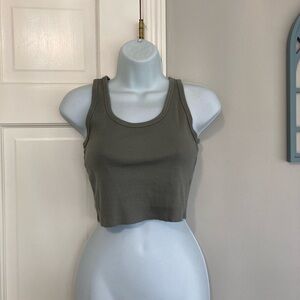 Forever 21 Olive Green Crop Top